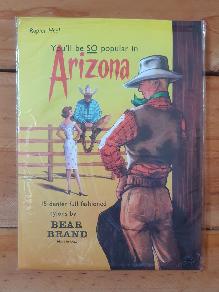 Bear brand arizona stockings package artwork